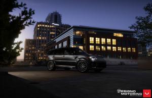 2019 Land Rover Range Rover Sport SVR Matte Black by Designo Motoring on Vossen Wheels (HF-2)